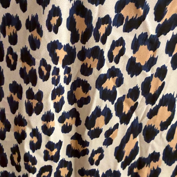 Victoria’s Secret Cheetah Print Black Lace Trim Criss Cross Slip Mid Dress XL - Picture 7 of 12